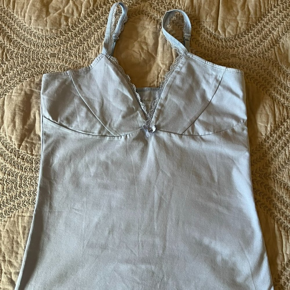 Pact camisole (no shelf bra) size M light blue
